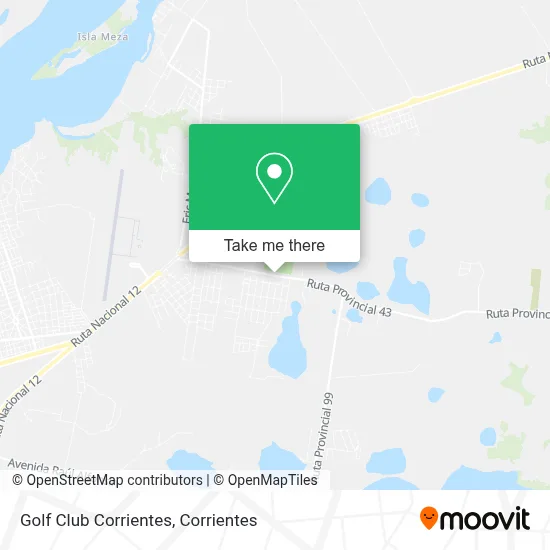 Golf Club Corrientes map
