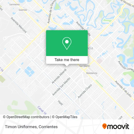Timon Uniformes map