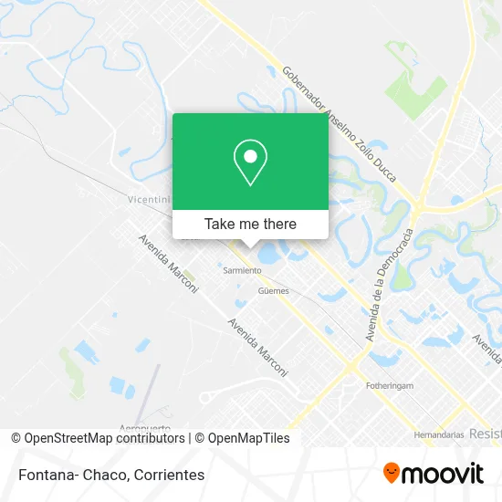 Fontana- Chaco map