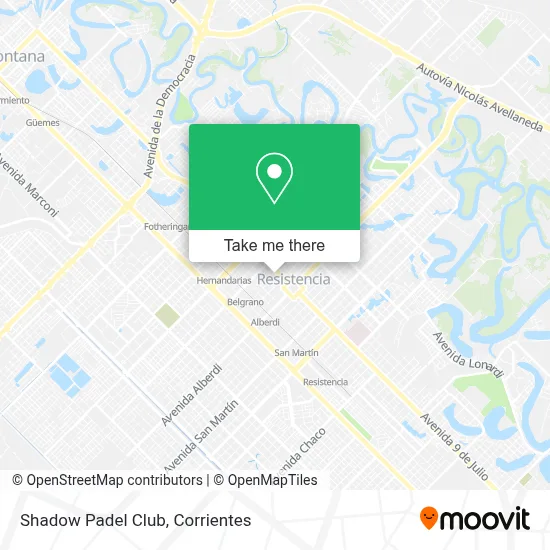 Shadow Padel Club map