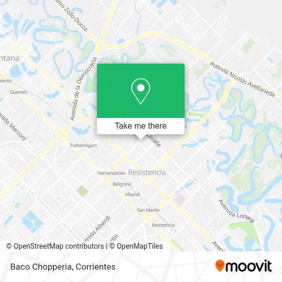 Baco Chopperia map