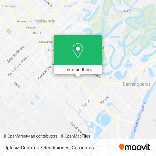 Iglesia Centro De Bendiciones map