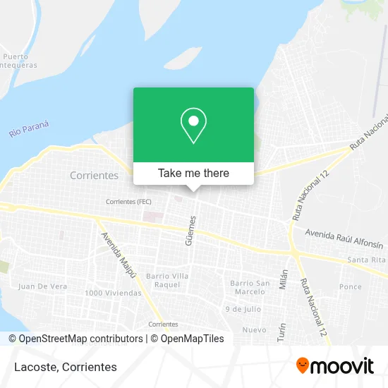 Lacoste map