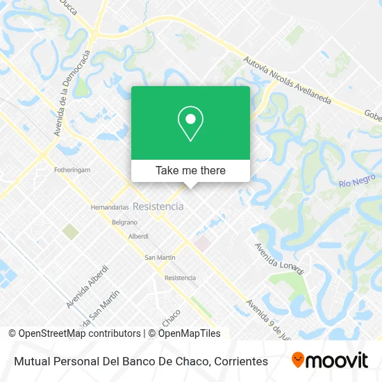 Mutual Personal Del Banco De Chaco map