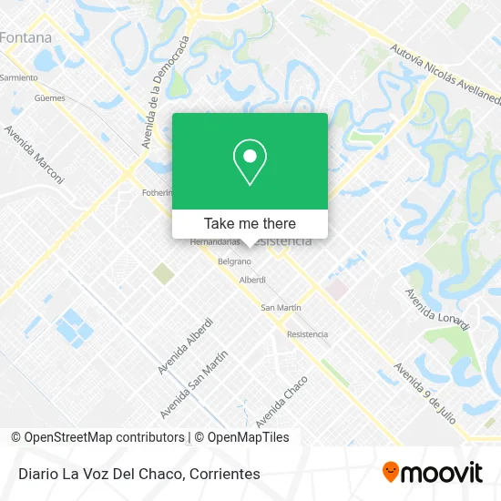 Diario La Voz Del Chaco map