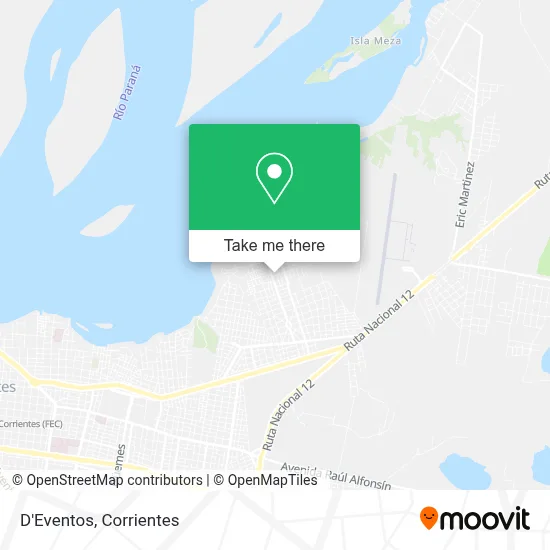 D'Eventos map