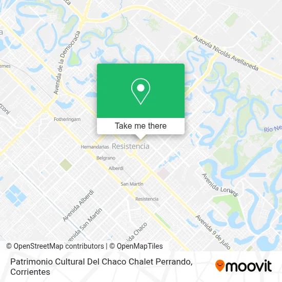 Patrimonio Cultural Del Chaco Chalet Perrando map