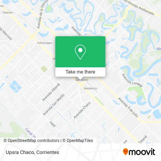 Upsra Chaco map