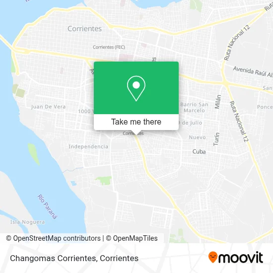 Changomas Corrientes map