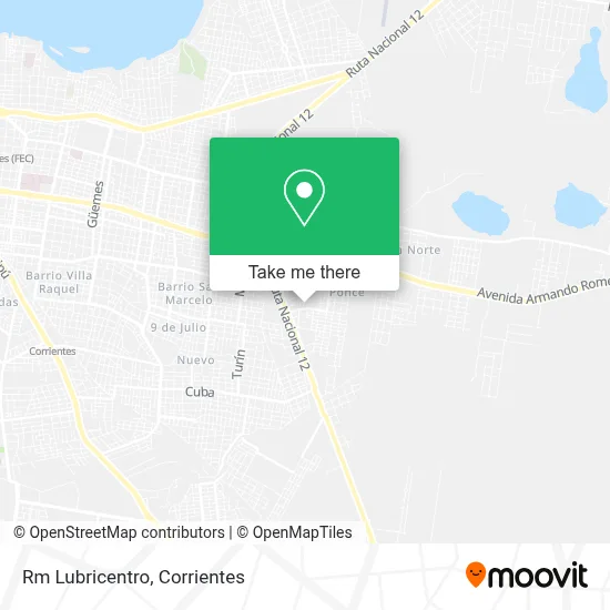 Rm Lubricentro map