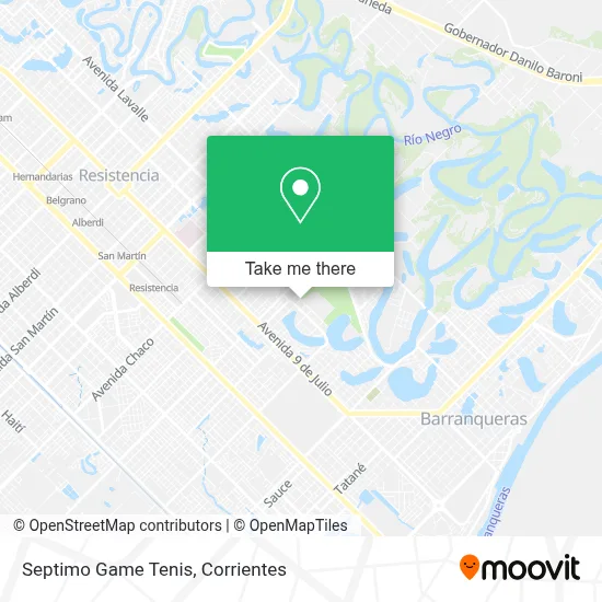 Septimo Game Tenis map