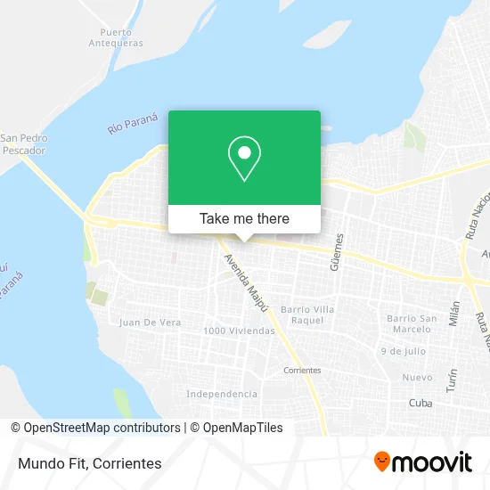 Mundo Fit map