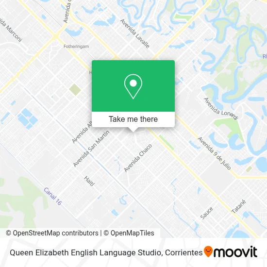 Queen Elizabeth English Language Studio map