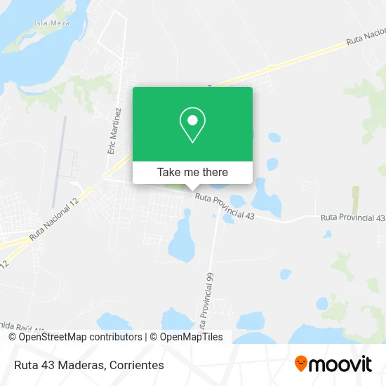 Ruta 43 Maderas map