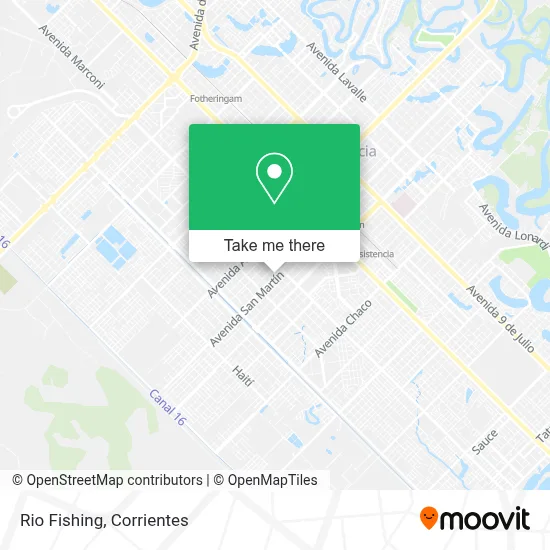 Rio Fishing map