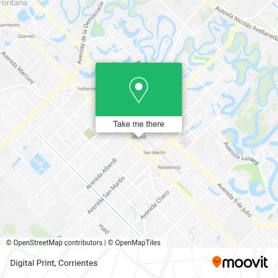 Digital Print map