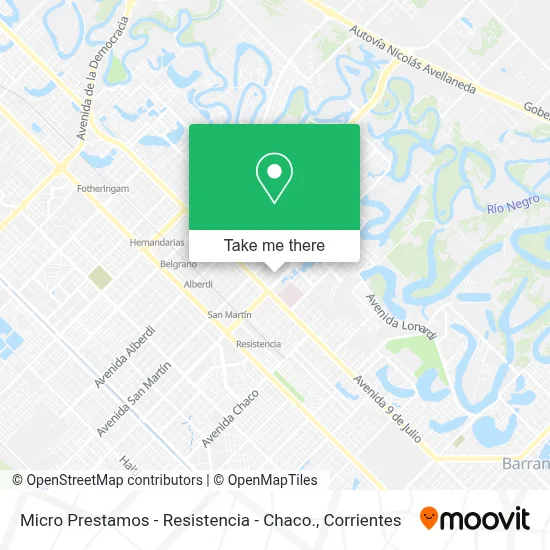 Micro Prestamos  - Resistencia - Chaco. map