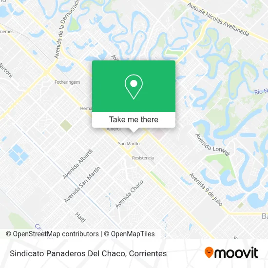 Sindicato  Panaderos Del Chaco map