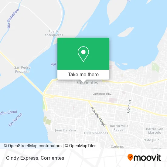 Cindy Express map