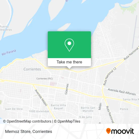 Memoz Store map