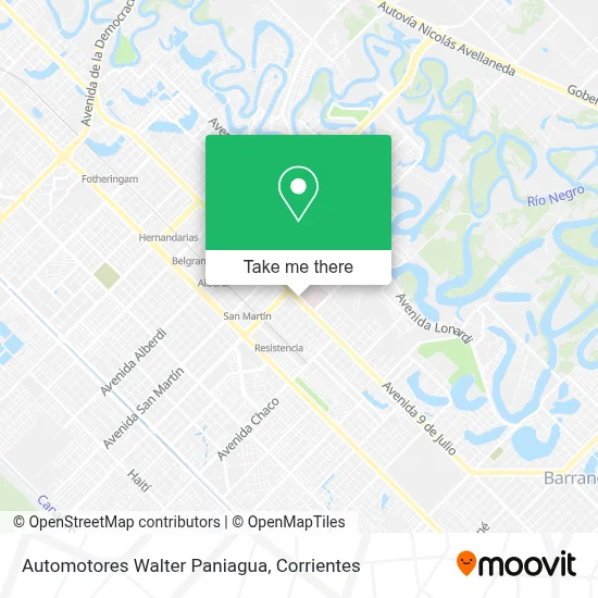 Automotores Walter Paniagua map