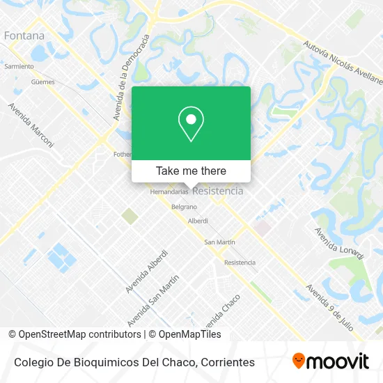 Colegio De Bioquimicos Del Chaco map