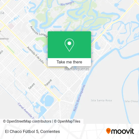 El Chaco Fútbol 5 map