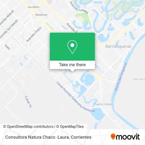Consultora Natura Chaco -Laura map