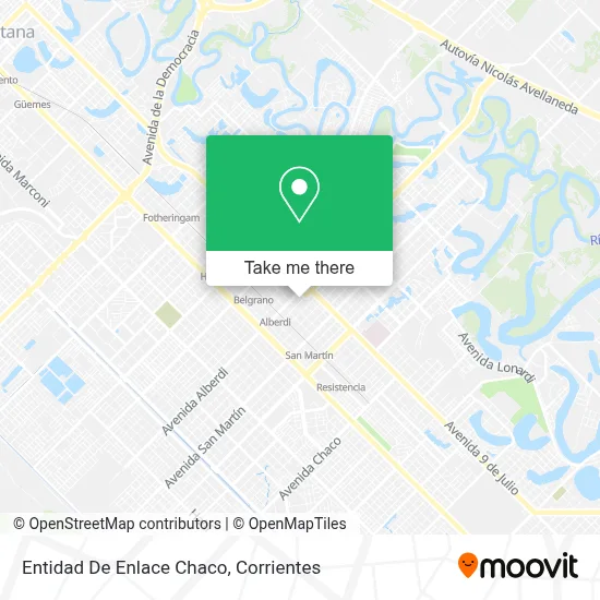 Entidad De Enlace Chaco map
