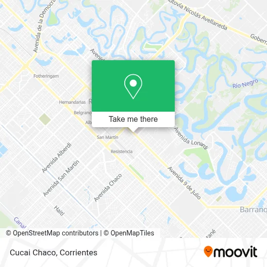 Cucai Chaco map