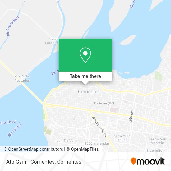 Atp Gym - Corrientes map