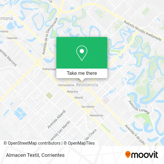 Almacen Textil map