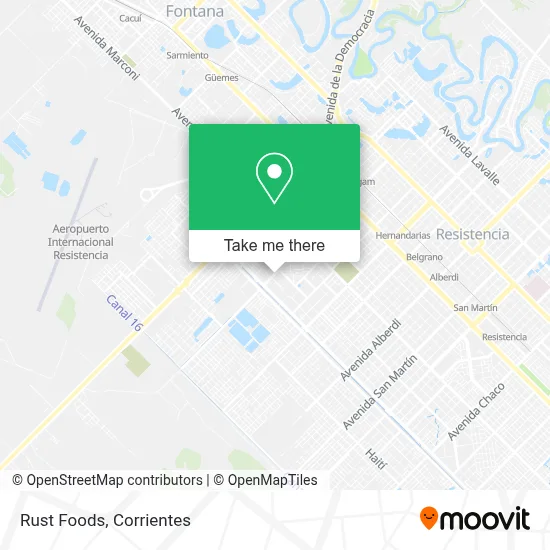 Rust Foods map