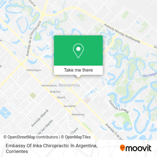 Embassy Of Inka Chiropractic In Argentina map