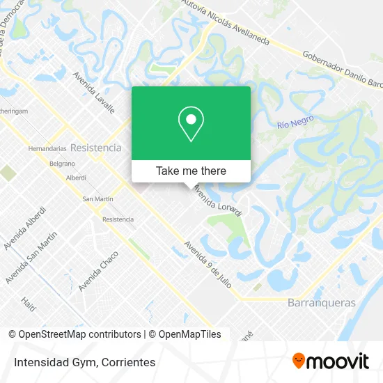 Intensidad Gym map