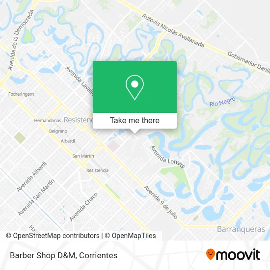 Barber Shop D&M map