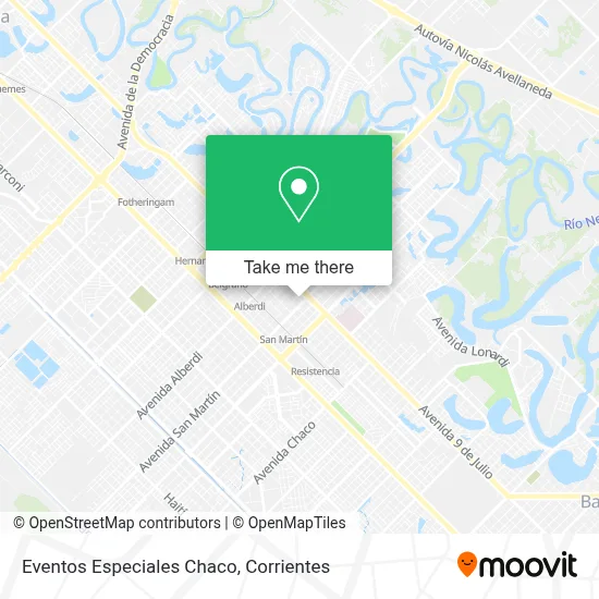 Eventos Especiales Chaco map