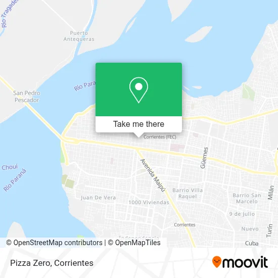 Pizza Zero map
