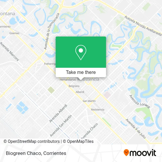 Biogreen Chaco map