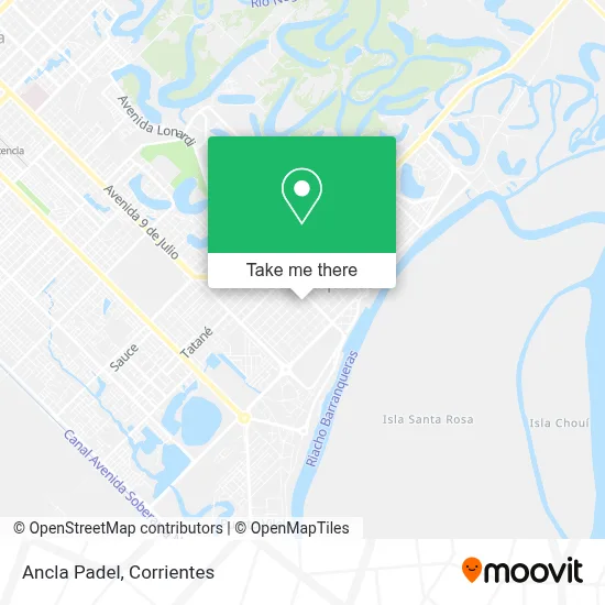 Ancla Padel map