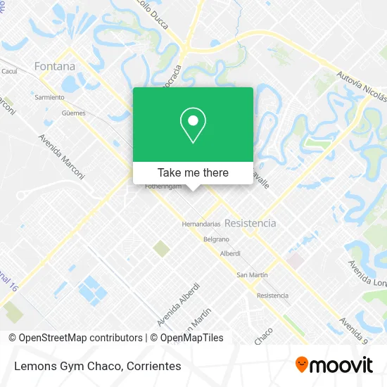 Lemons Gym Chaco map