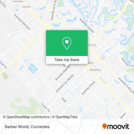 Barber World map
