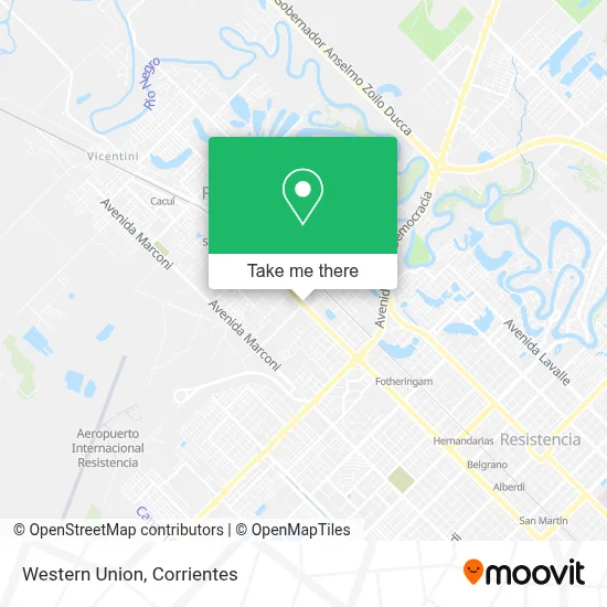 Western Union map