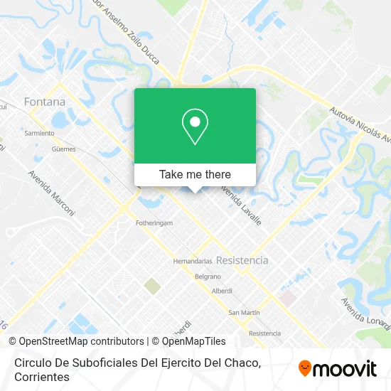 Circulo De Suboficiales Del Ejercito Del Chaco map