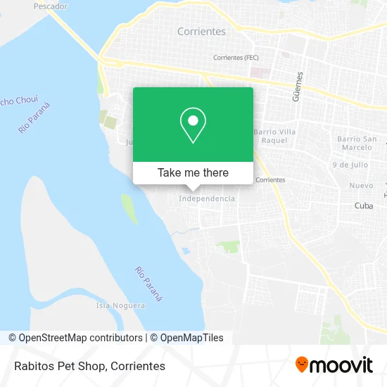 Rabitos Pet Shop map