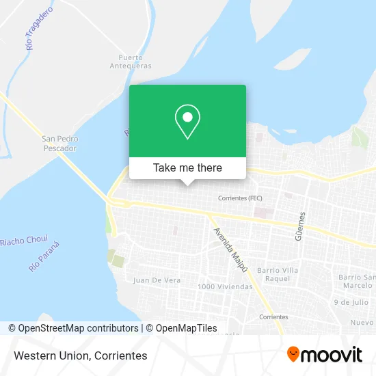 Western Union map