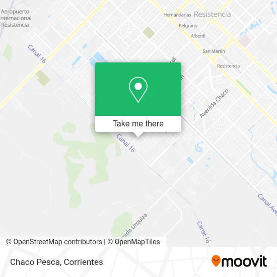 Chaco Pesca map