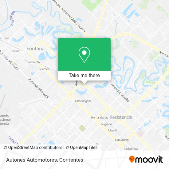 Autones Automotores map