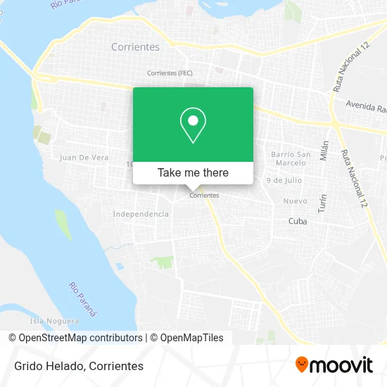 Grido Helado map
