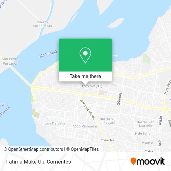 Fatima Make Up map